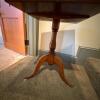 Wood Pedestal Game Table with Checkerboard Top - 3