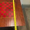 Wood Pedestal Game Table with Checkerboard Top - 7