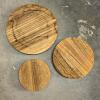 Trio of Wooden Pedestal Display Stands - 2