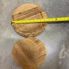 Trio of Wooden Pedestal Display Stands - 4