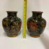 Pair of Ceramic Floral Decorative Vases - 6