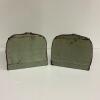 Pair of Embossed Leather Figural Bookends - 5