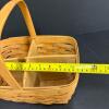Longaberger Handwoven Divided Basket with Handle - 1996 - 6