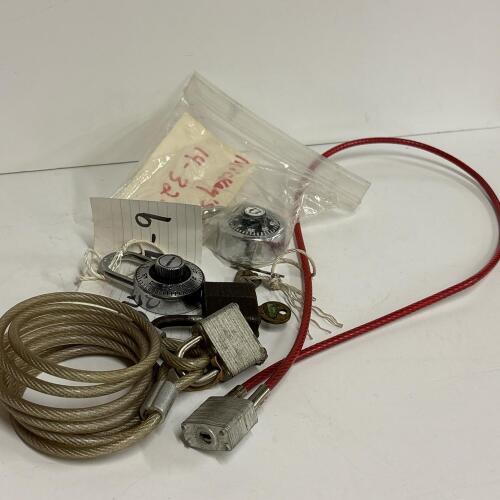 Small Padlocks and Security Cables Lot