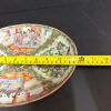 Rose Medallion-Style Decorated Ceramic Platter - 5
