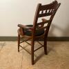 Victorian-Style Wooden Armchair With Needlepoint Seat - 2