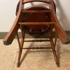 Victorian-Style Wooden Armchair With Needlepoint Seat - 5