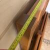 XL Twin Bed Wooden Frame with Brass Medallion Detail - 8