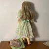 Antique-Style Bisque Doll with Blonde Wig and Extra Outfits - 2