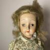 Antique-Style Porcelain Doll in Floral Dress - 3