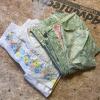Vintage Floral and Striped Patterned Bed Linens