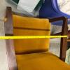 Rocking Chair in Gold Velvet Upholstery - 8