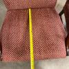 Vintage Pair of Martha Washington Federal Mahogany Upholstered Armchairs - 5