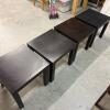 Black Modern Square Side Tables