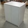 Vintage White Two Door Cabinet with Shelf