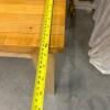 Wood Butcher Block Table with Pair of Rush Seat Bar Stools - 17