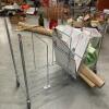 Nexel Chrome Wire Mail Cart with Two Tiers - 3