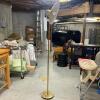 Brass Torchiere Floor Lamp Art Deco-Style