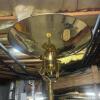 Brass Torchiere Floor Lamp Art Deco-Style - 4