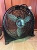 Lasko Black Utility Floor Fan With Adjustable Tilt