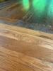 Gorgeous Rustic Wood Trestle Dining Table with Two Leaves Matching Bench - 5