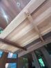 Gorgeous Rustic Wood Trestle Dining Table with Two Leaves Matching Bench - 10