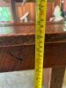 Gorgeous Rustic Wood Trestle Dining Table with Two Leaves Matching Bench - 21