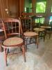 Four Antique-Style Cane Seat Side Chairs
