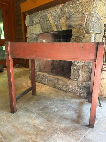Antique Dry Sink with Original Paint, c. 1820