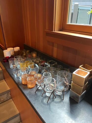 Assorted Glass Candle Holders and Votive Holders