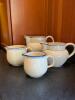 Four Ceramic Pitchers Including Pair of Blue and White from Portugal