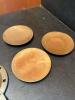 Lot of Brass Candle Bases with Star Cutouts - 2