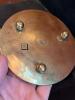 Lot of Brass Candle Bases with Star Cutouts - 3