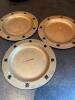 Lot of Brass Candle Bases with Star Cutouts - 4