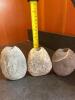 Trio of Stone Bud Vases, Signed by Lee Spillar - 6