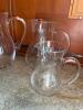 Clear Glass Pitchers with Pair of Italian "Cerve" Pitchers - 6