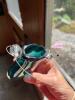 Art Glass Hanging Bud Vase - 4