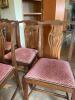 Set of 8 Antique Chippendale-Style Mahogany Armchairs with Reupholstered Seats c. 1840 - 16