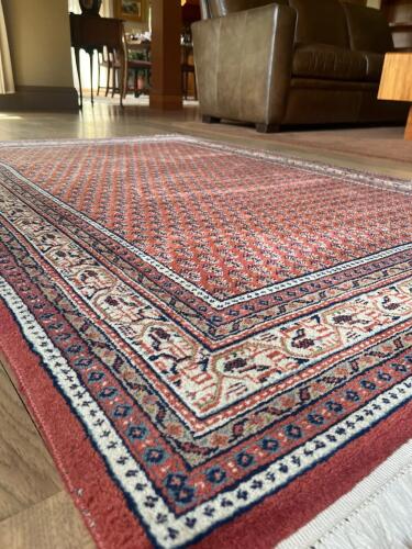 Indo Seraband Persian-Style Hand-Knotted Wool Rug 4' x 6'