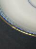 Limoges Bouillon Cups and Saucers with Floral Motif - 6