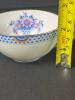 Limoges Bouillon Cups and Saucers with Floral Motif - 8