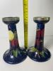 Moorcroft Art Pottery Bowl with Candlesticks in the Art Nouveau Style - 8