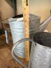 Galvanized Metal Watering Cans, Set of Two - 10