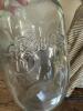 Wire Basket, Large Mason Jar, and Antique Textile with Wood Rods - 3
