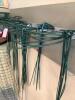 Green Metal Plant Supports with Circular Tops - 2