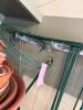 Green Metal Plant Supports with Circular Tops - 4