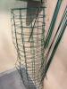 Green Metal Plant Supports with Circular Tops - 5