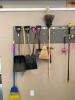 Assorted Hand Tools: Shovels, Saws, Brooms, Pruners, and Rakes - 8