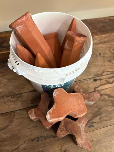 Terracotta Plant Watering Spikes and Pot Feet