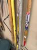 Garden Tools Assortment Including Rakes, Shovels, Spade Forks with Empty Buckets with Lids - 8